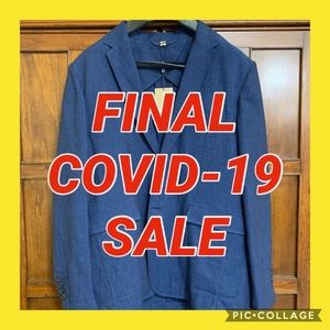 Burberry Linen-Cotton Jean Blazer/Sport Coat (44R)